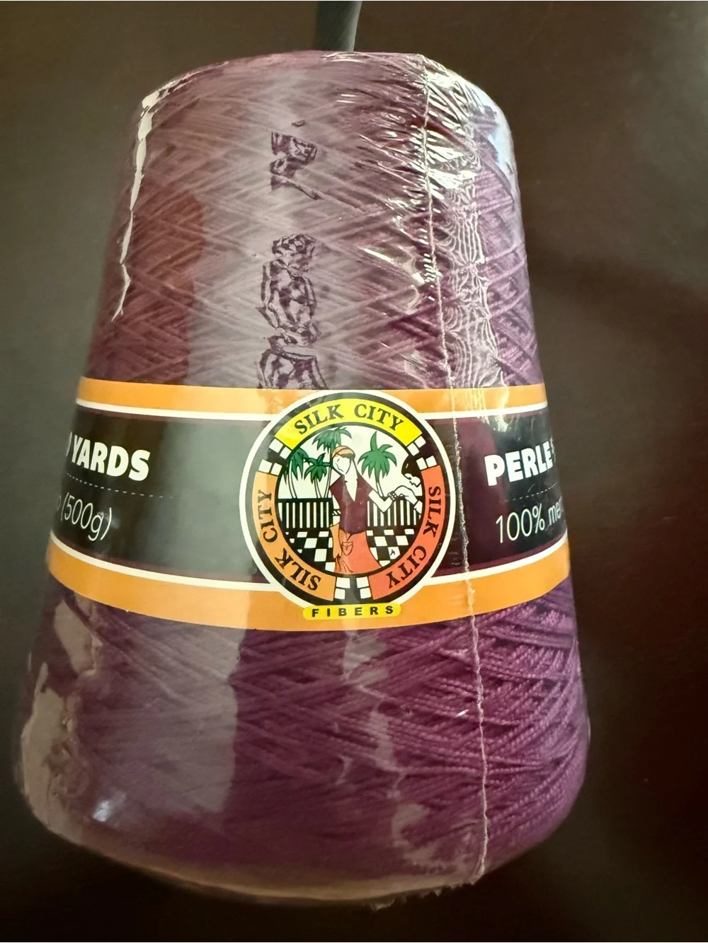 Silk City Fibers Perle 5/2 100% Mercerized Cotton Yarn - Deep Purple/Wineberry